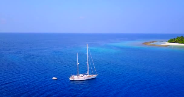 Gündüz Vakti Parlak Deniz Manzarası Koh Samui Huzurlu Sahne Tayland — Stok video