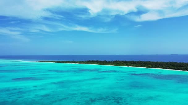 Влітку Морському Дні Являються Бірюзові Пласти Подорож Балі Індонезія — стокове відео