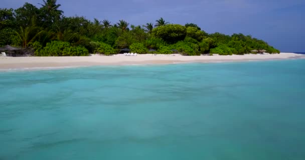 Cena Exótica Verão Ilhas Fiji Oceania Voar Acima Ilhas Incríveis — Vídeo de Stock