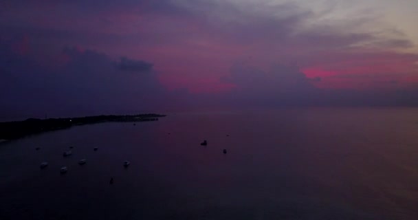 Solnedgångstiden Vid Havet Semester Bali — Stockvideo