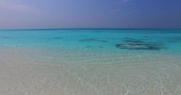 Mare Dai Colori Tenui Vacanza Esotica Maldive Asia Meridionale — Video Stock