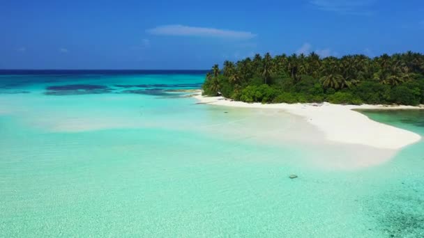 Luchtfoto Van Tropisch Zomereiland Exotische Reis Naar Bora Bora Frans — Stockvideo