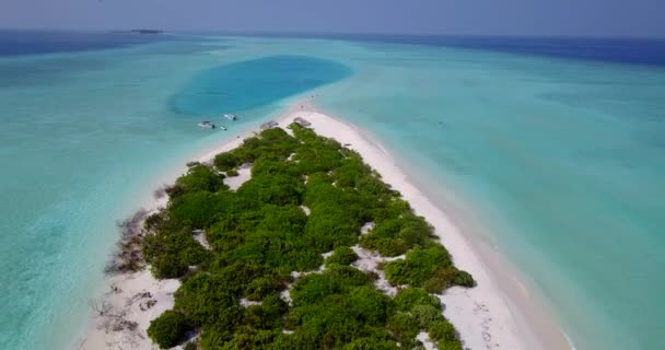 Exotischer Blick Auf Lebendige Meereslandschaft Hintergrund Sommerurlaub Nach Bali Indonesien — Stockvideo