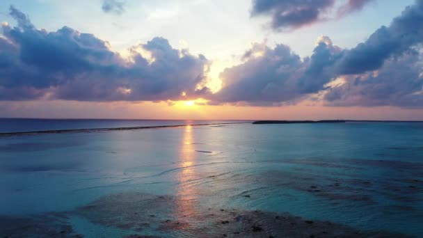 Serene Zeegezicht Exotische Vakantie Malediven Zuid Azië — Stockvideo