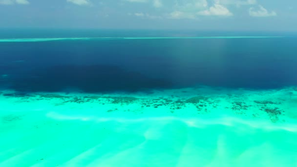 Turquoise Transparante Kustlijn Rand Eiland Tropische Reis Naar Koh Samui — Stockvideo