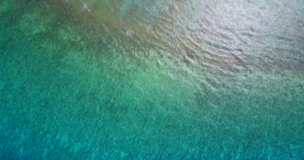 Vue Par Drone Littoral Bleu Vif Mer Vacances Été Fidji — Video