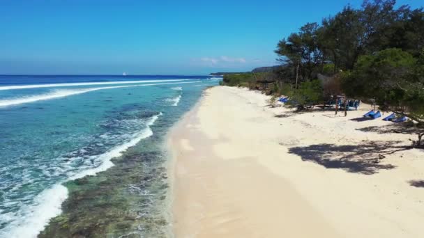 日当たりの良い海辺のエリア バリ島のエキゾチックな景色 インドネシア — ストック動画