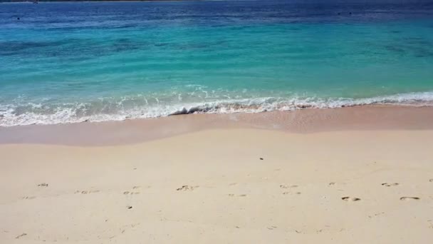 Playa Con Agua Transparente Transparente Verano Tailandia — Vídeos de Stock