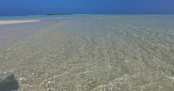 Eau Transparente Cristal Océan Tropical Vue Imprenable Sur Océan Été — Video