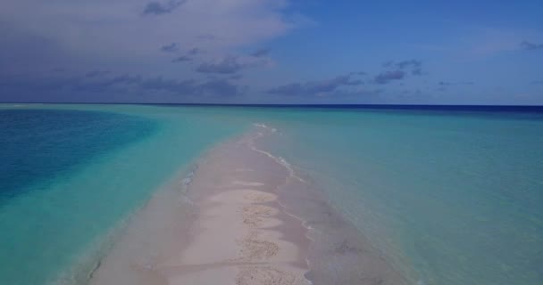 Sentier Sable Mer Turquoise Paysages Marins Estivaux Aux Maldives Asie — Video