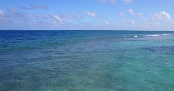 Dalgalı Deniz Suyu Endonezya Nın Bali Doğası — Stok video