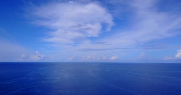 Морской Пейзаж Облачным Небом — стоковое видео
