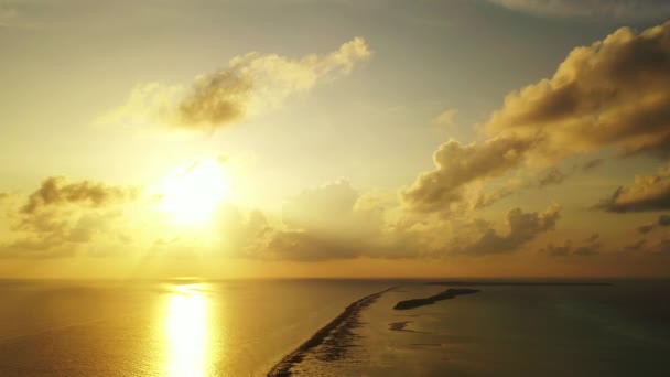 Goldener Sonnenuntergang Meer Urlaub Australien Ozeanien Sommer — Stockvideo