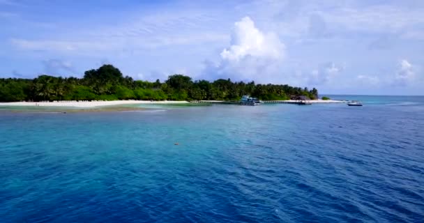 Zona Costiera Giorno Natura Tropicale Delle Bahamas Caraibi — Video Stock