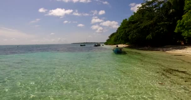 暖かい天気の時間に島エリア タイの夏 — ストック動画