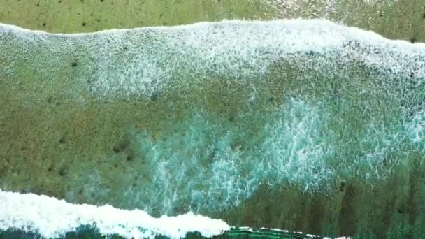 Draufsicht Auf Transparentes Flachwasser Naturszene Von Koh Samui Thailand Asien — Stockvideo