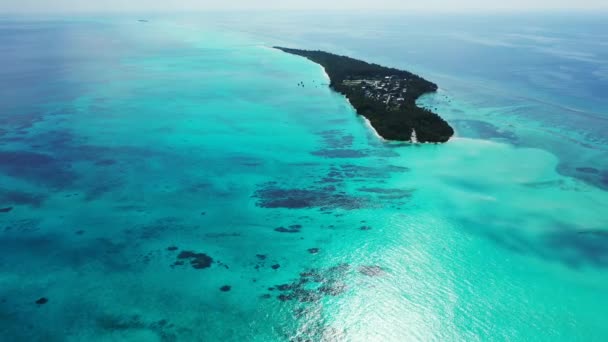 Observation Havet Landskap Antenn Utsikt Naturlig Bakgrund Bali — Stockvideo