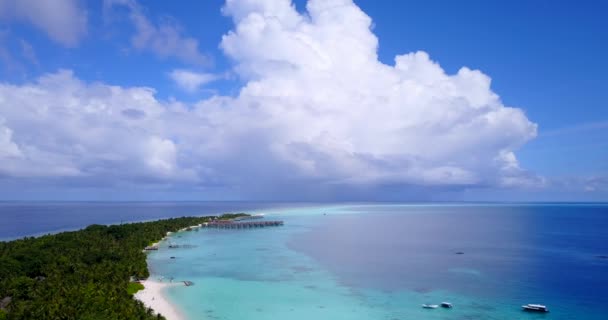 Sommar Bakgrund Tropisk Kustlinje Naturen Antigua — Stockvideo