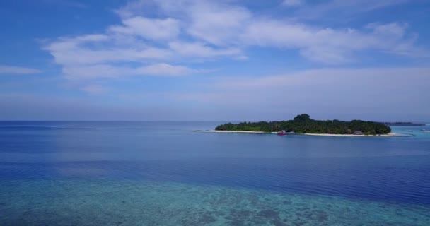 Vibrerande Havsutsikt Bakgrund Sommarsemester Bali Indonesien — Stockvideo