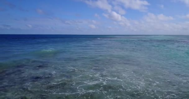 平静的大海 海景景观 巴哈马 加勒比的热带性质 — 图库视频影像
