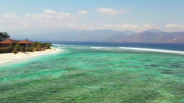 Pohled Pobřeží Ostrova Cesta Bora Bora Francouzská Polynésie — Stock video