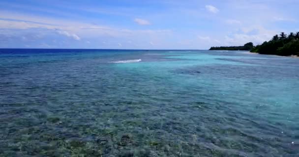 Ημερήσιο Θαλάσσιο Υπόβαθρο Seascape Γραφική Θέα Στο Μπαλί — Αρχείο Βίντεο