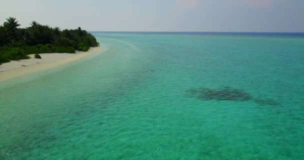 Exotische Zeegezicht Met Turkoois Water Tropisch Eiland Seychellen Oost Afrika — Stockvideo