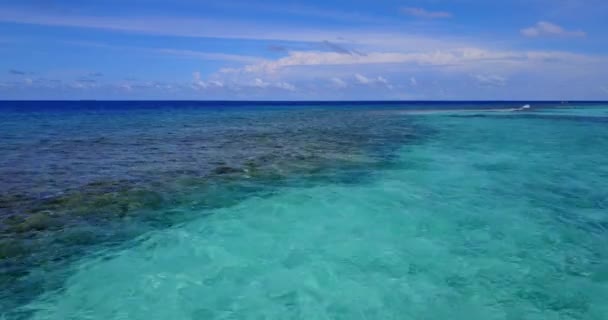 Vista Paisagem Marinha Ondulante Paisagem Verão Maldivas — Vídeo de Stock