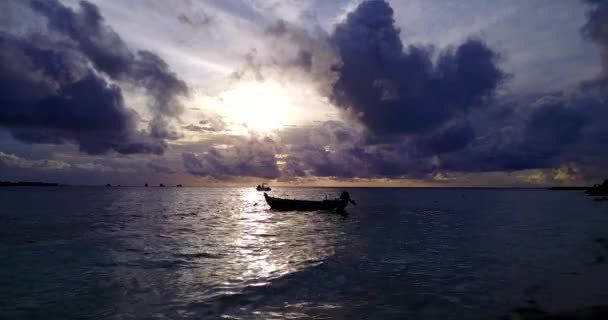 Deniz Kenarında Gün Batımı Bali Deki Deniz Sahnesi — Stok video