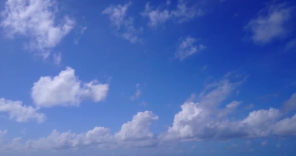 Céu Azul Com Nuvens Brancas Fofas Férias Bali — Vídeo de Stock