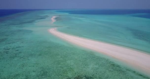 Prachtig Uitzicht Wit Strand Kristalhelder Blauw Water Boracay Tropisch Eiland — Stockvideo