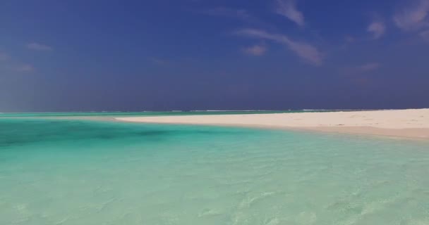 Exotisk Resa Till Maldiverna Sydasien Bländande Vit Sandstrand Med Klarblått — Stockvideo