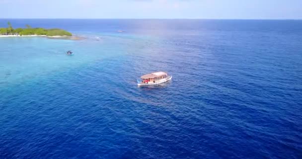 Touristenjachten Bewegen Sich Blauen Meer Urlaub Australien Ozeanien Sommer — Stockvideo