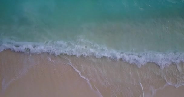 Reise Den Inseln Barbados Karibik Türkis Gewellte Meeresoberfläche Mit Weißem — Stockvideo