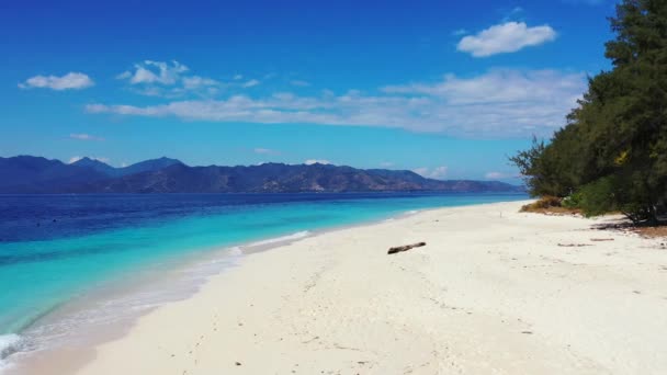 Tropisch Eiland Met Blauw Zeewater Bergen Koh Samui Thailand — Stockvideo