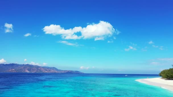 Seascape Horami Pozadí Cestování Bora Bora Francouzská Polynésie — Stock video