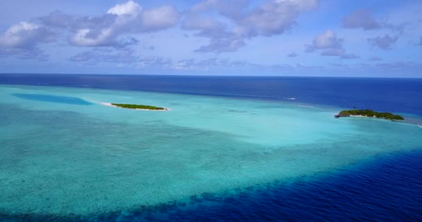 Mavi Deniz Manzarası Var Bali Nin Idyllic Doğası — Stok video