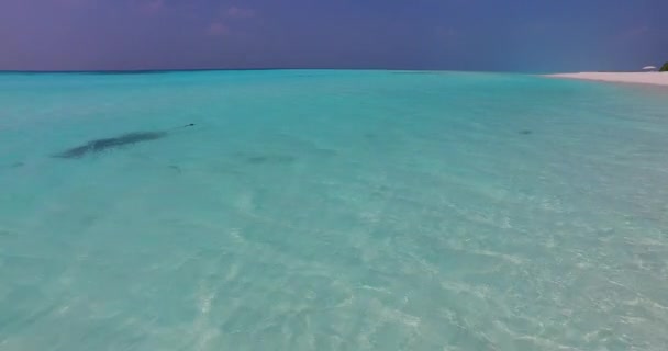 Plaża Spokojnymi Falami Morza Letni Relaks Bali Indonezja — Wideo stockowe