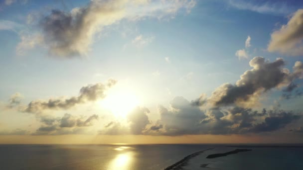 Landschaftlich Reizvoller Sonnenuntergang Tropische Natur Der Bahamas Karibik — Stockvideo