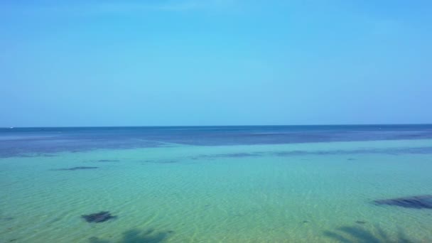 Calma Orilla Del Mar Naturaleza República Dominicana Caribe — Vídeo de stock
