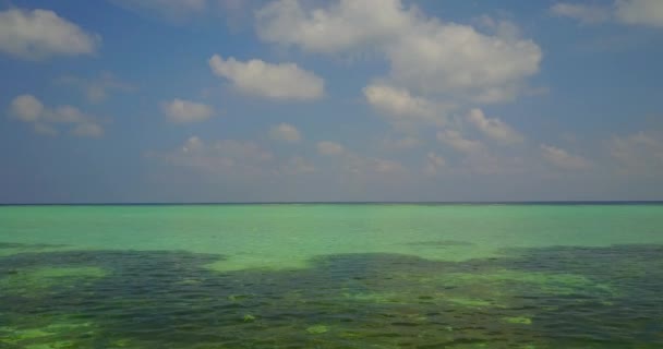 Kalme Serene Zee Landschappelijk Zeezicht Tropisch Karakter Van Bahama Caribisch — Stockvideo