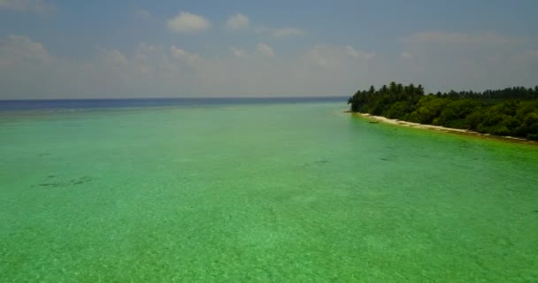 Vista Costiera Vacanza Esotica Alle Maldive Asia Meridionale — Video Stock