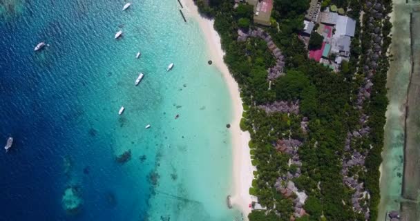 Letni Kurort Tropikalnej Wyspie Egzotyczna Scena Przyrodnicza Bali Indonezja — Wideo stockowe