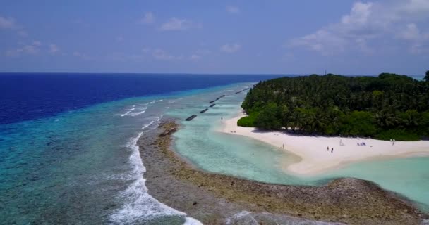 Vista Diurna Del Paisaje Marino Soleado Koh Samui Escena Idílica — Vídeos de Stock