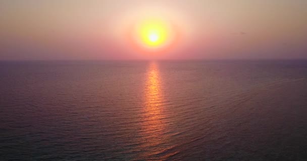 Zachód Słońca Nad Morzem Tropikalny Charakter Bali — Wideo stockowe