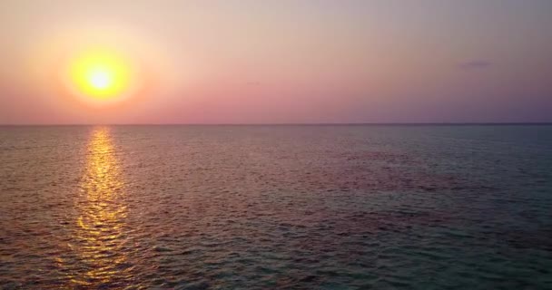 柔和的粉色日落 巴哈马 加勒比的热带性质 — 图库视频影像
