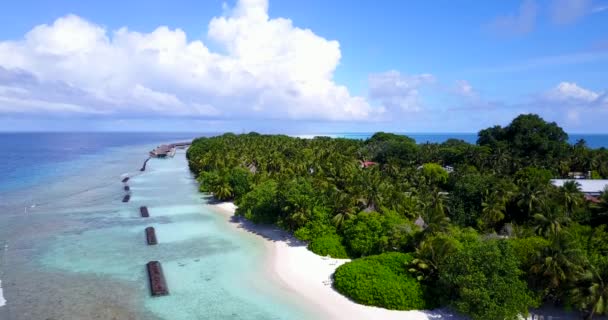 Buhnen Aus Steinen Rund Die Insel Exotische Sommerreise Nach Bali — Stockvideo