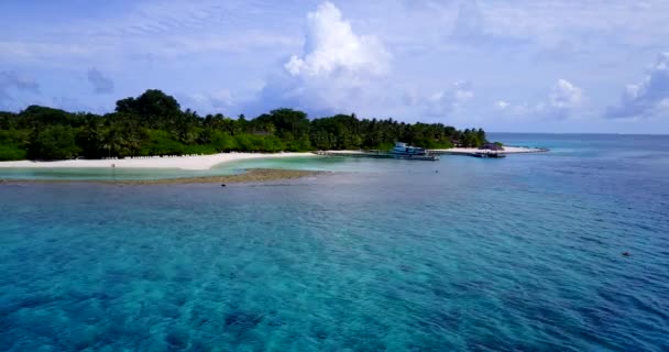 Délben Zöld Szigetet Nézek Természetes Jelenet Koh Samui Thaiföld Ázsia — Stock videók