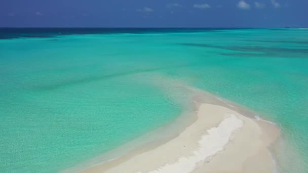 Aguas Poco Profundas Orilla Escena Tropical Verano República Dominicana Caribe — Vídeo de stock