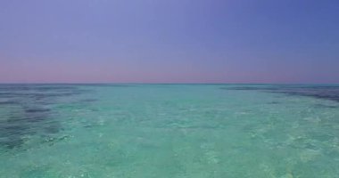 İnanılmaz bir deniz manzarası. Barbados, Karayiplere Seyahat.